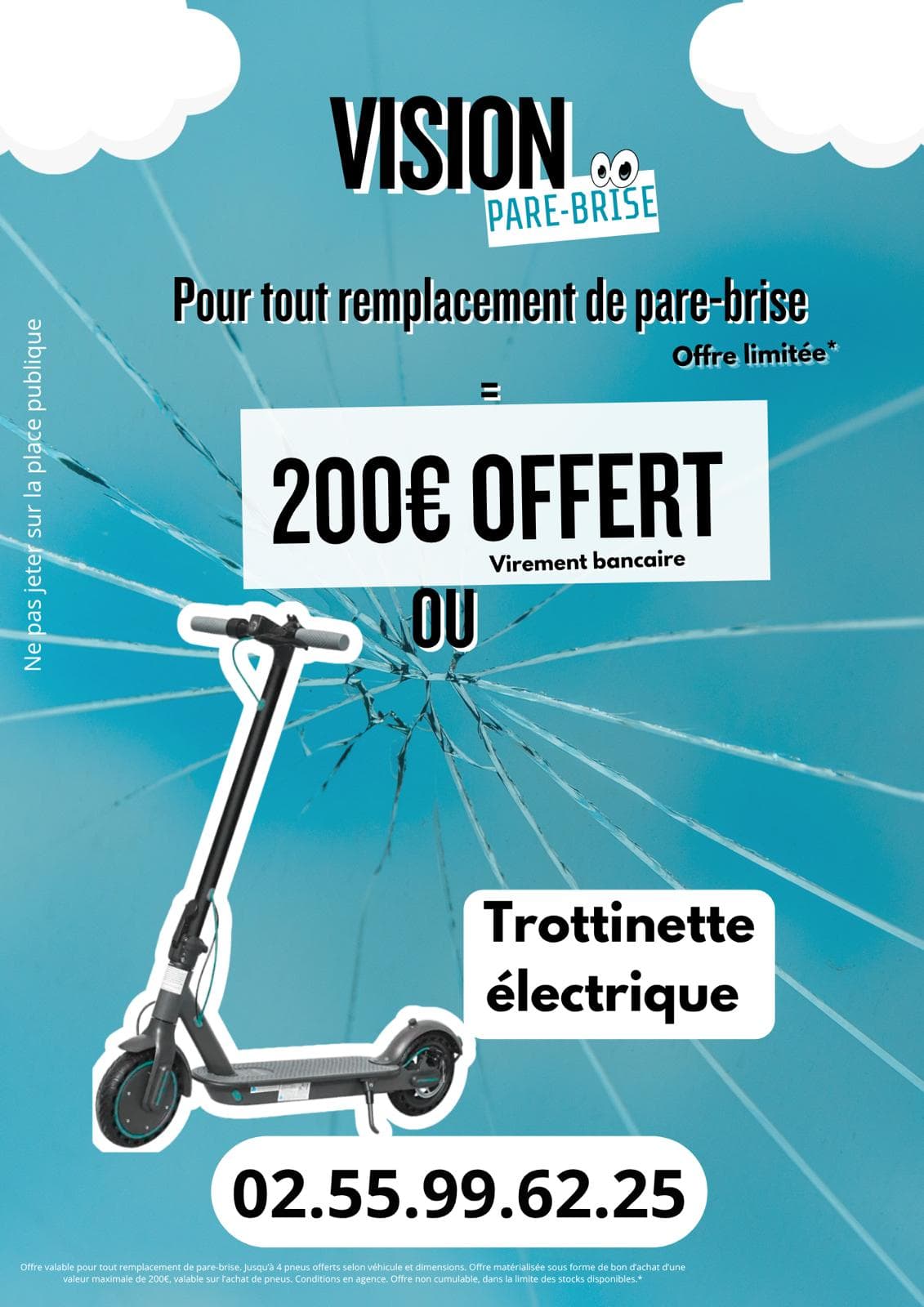 Offre Vision Pare-Brise — 200€ offerts ou trottinette électrique